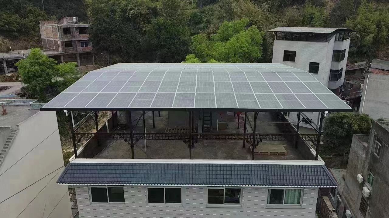 许昌15kw+10kwh自建别墅家庭光伏储能系统